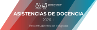 Convocatoria a las asistencias de docencia para los estudiantes de posgrado 2026-I